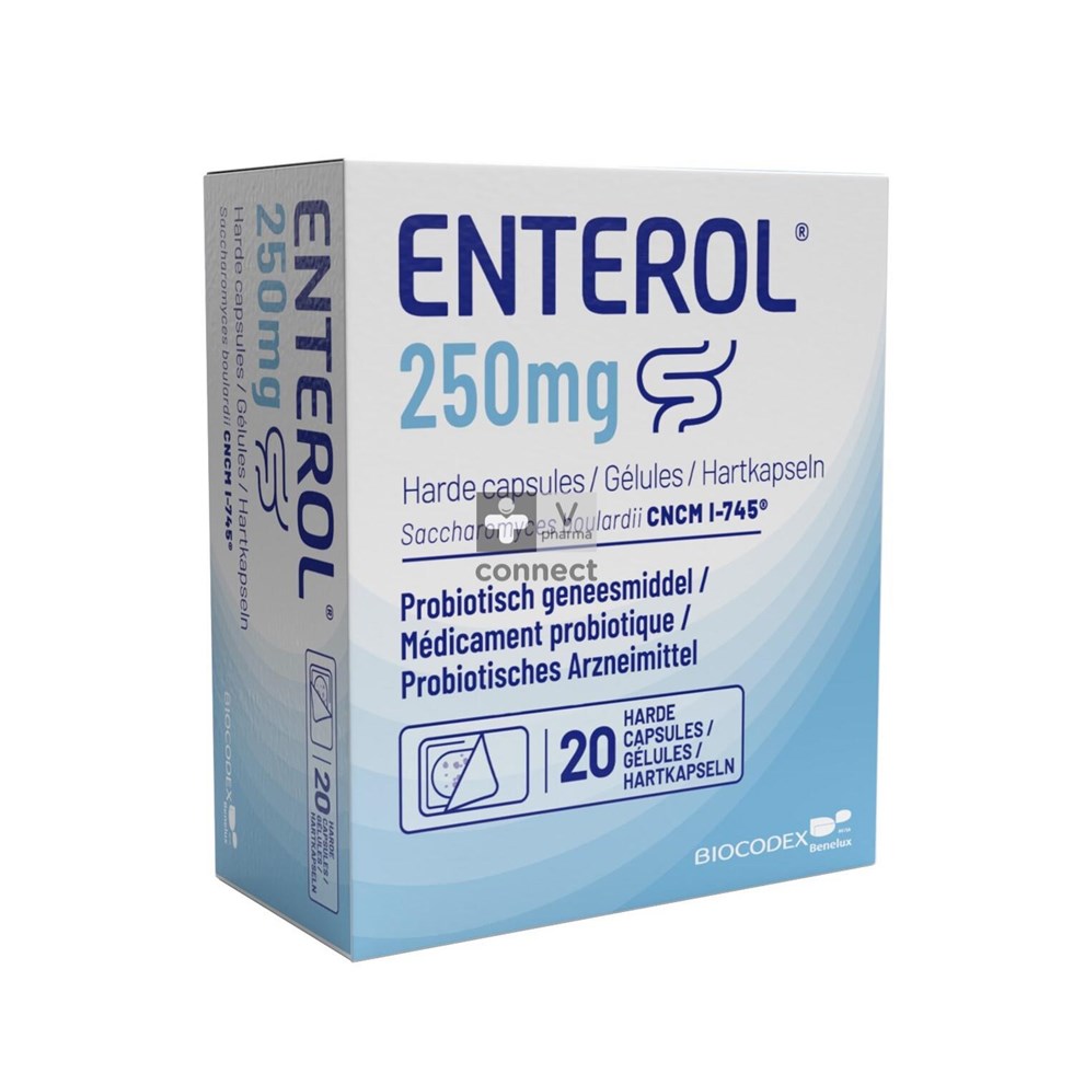 Enterol 250mg Caps Harde Dur S/blister 20x250mg