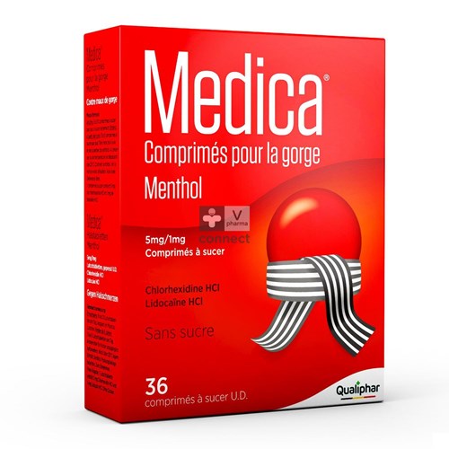 Medica Gorge Sans Sucre 36 Comprimés