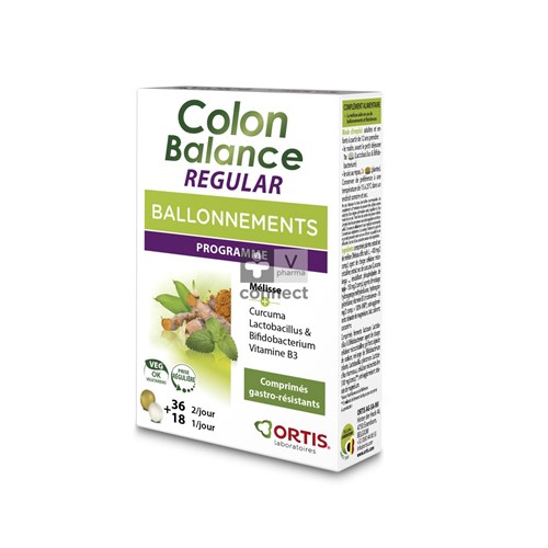 Ortis Colon Balance Regular 36 Comprimés
