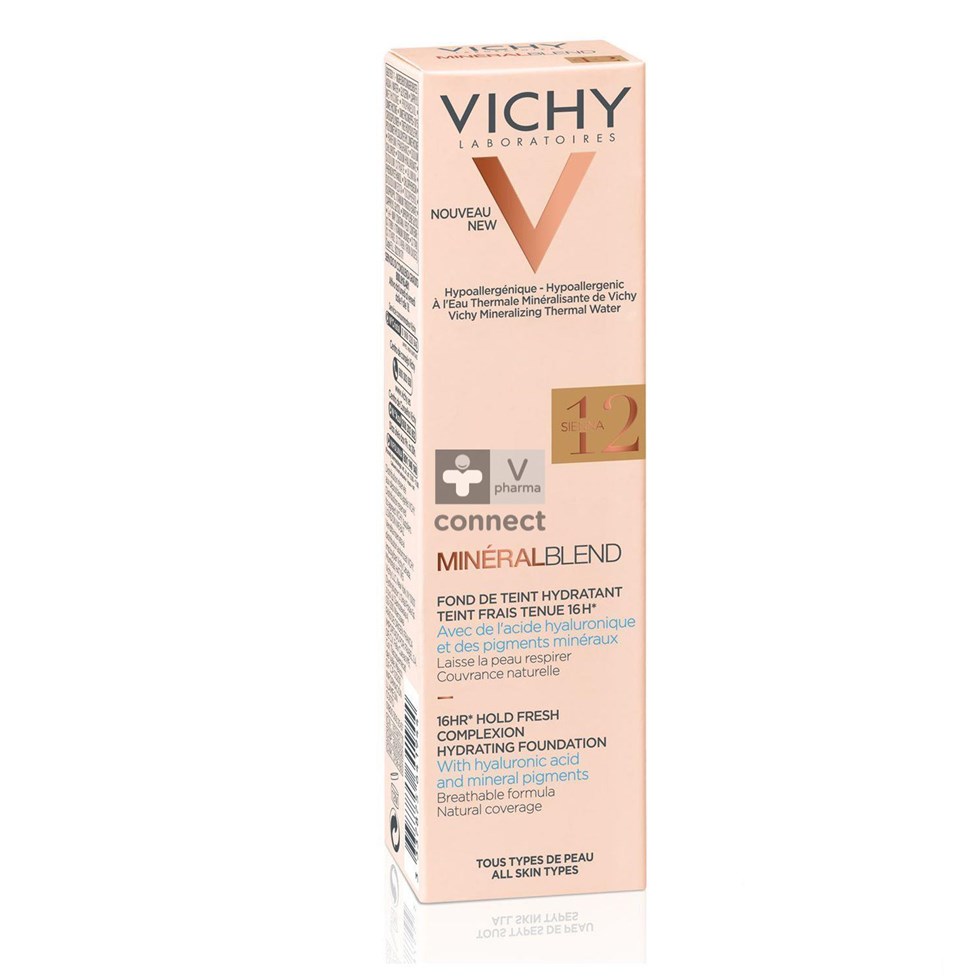 Vichy Mineralblend Fond De Teint Sienna 12  30 ml