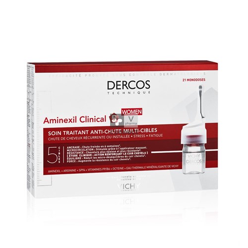 Vichy Dercos Aminexil Clinical 5 Femme 21 Ampoules