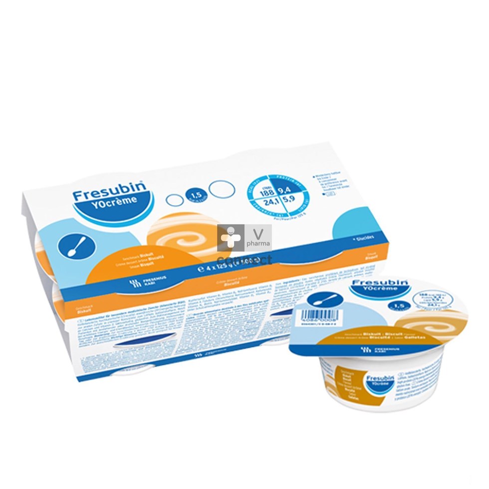 Fresubin Yo Crème Biscuit 4 x125 g