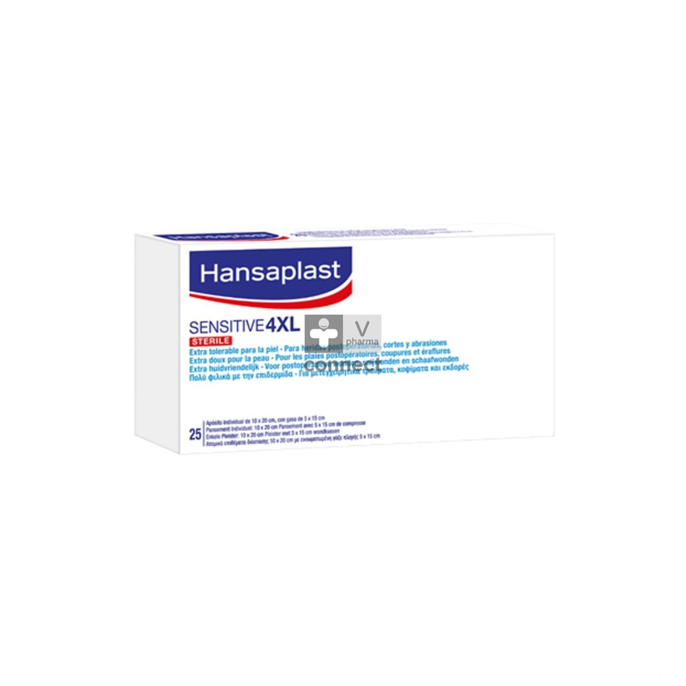 Hansaplast Sensitive Steril 10 x20 cm 25 Pièces