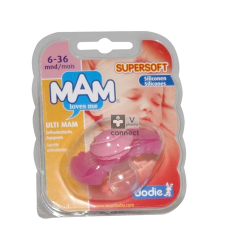 Mam Fopspeen Super Soft Ulti Silic Ortho 1