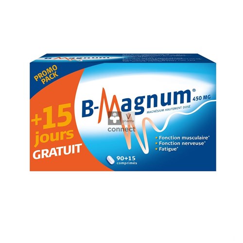 B-Magnum 90 Comprimés + 15 Comprimés GRATUITS