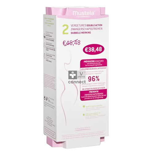 Mustela 9 Mois Vergetures Double Action Duopack 2 x 150 ml Promo