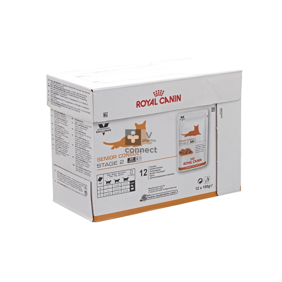 Royal Canin Vet Care Nutrition Feline Senior Consult Stage 2  12 Sachets