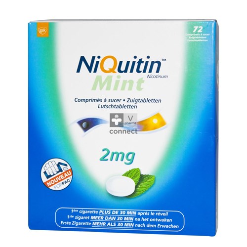 Niquitin Mint 2,0mg Zuigtabletten 72