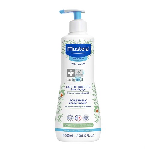 Mustela Peaux Normales Lait De Toilette 500 ml