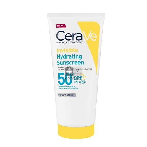 Cerave Sun Crème Solaire Hydratante Invisible Spf50 177 ml