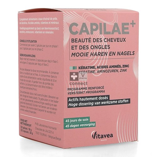 Nutrisanté Capilae+ Beaute Cheveux Ongles 120 Capsules