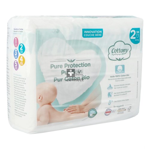 Cottony Baby Diapers Size 2 3 - 6kg 38