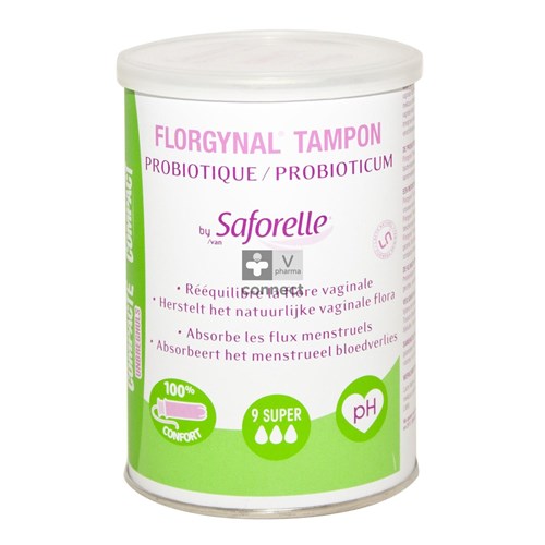 Florgynal Tampon Probiotique Compact Super 9