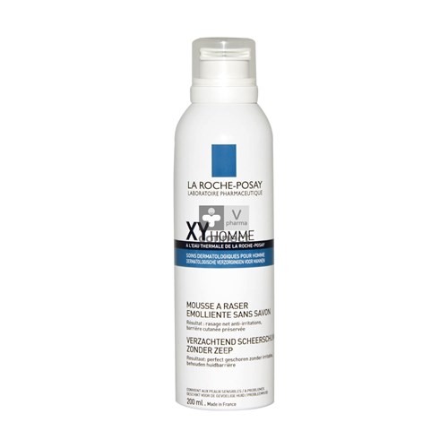 La Roche Posay XY Mousse à Raser Emolliente Sans Savon 200 ml