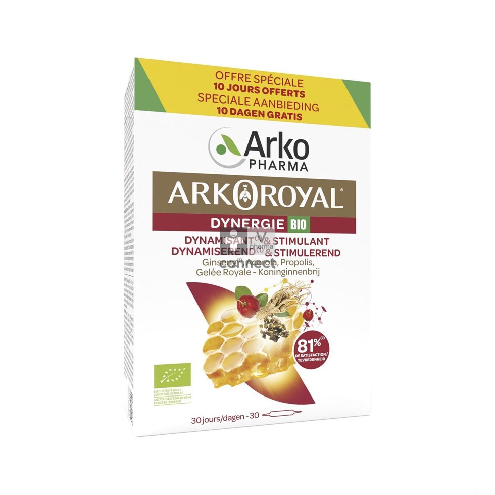 Arkoroyal Dynergie 30x10 ml Ampoules Promopack (20+10)