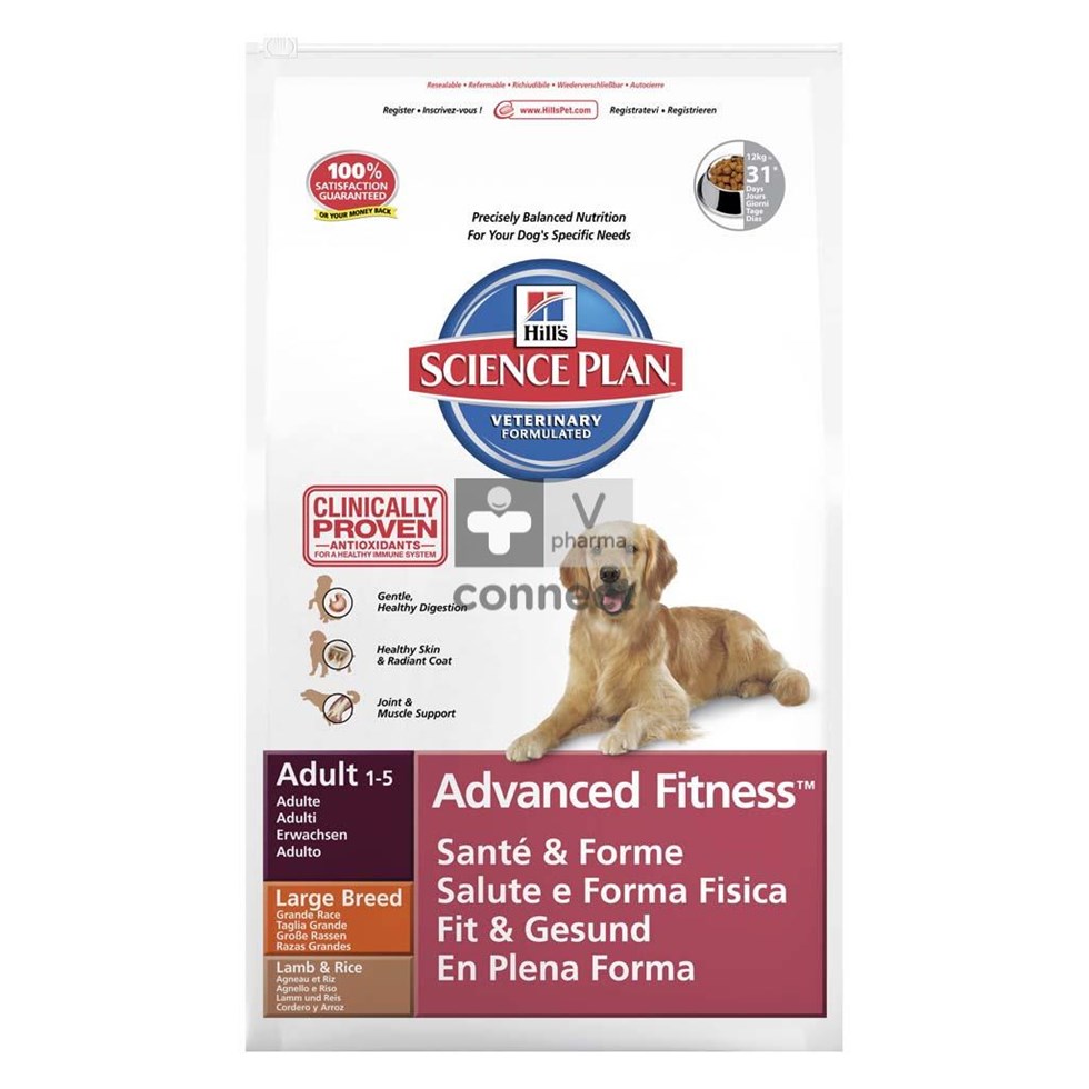 Hills Sc.plan Canine Ad Adv.fitness Large l&r 12kg