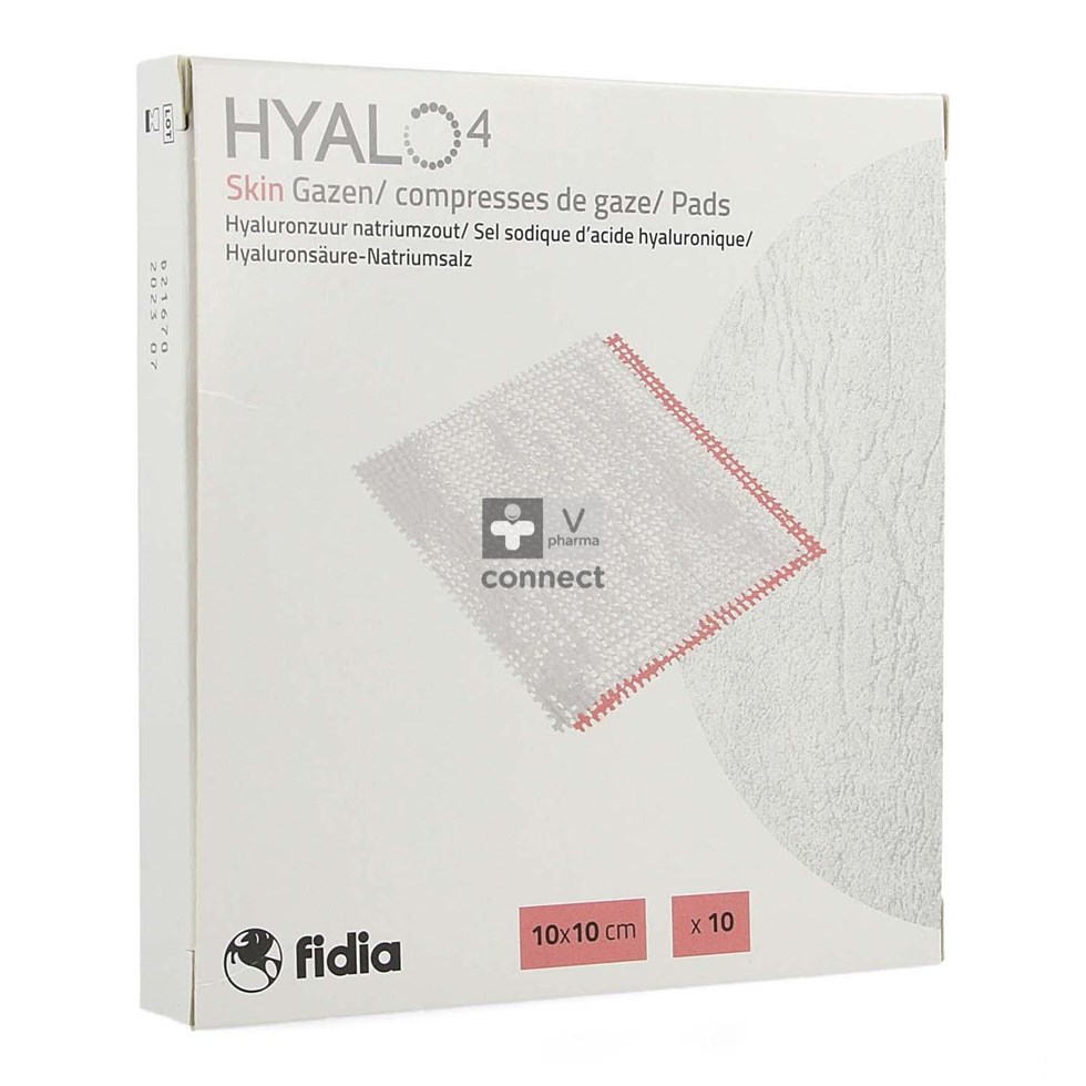 Hyalo4 Skin Gaze 10X10 Cm 10 Pièces