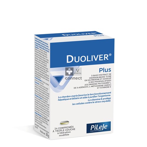 Pileje Duoliver Plus Triple Couche 24 Comprimés