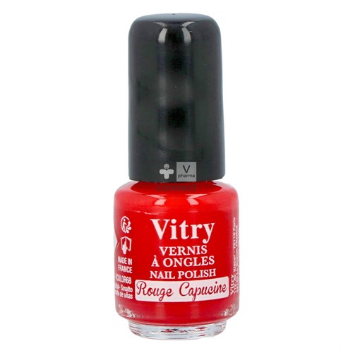 Vitry Vernis à Ongles Rouge Capucine 4 ml