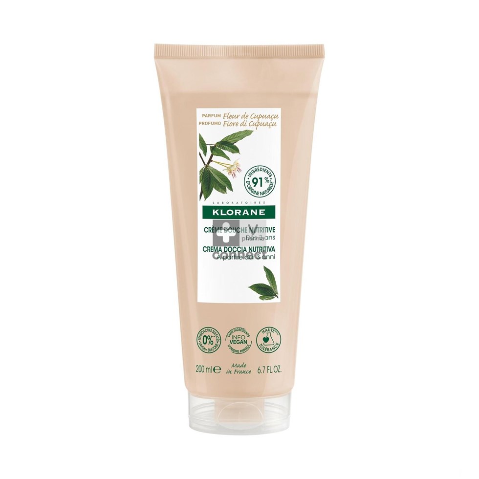 Klorane Crème de Douche Fleur de Cupuaçu 200 ml