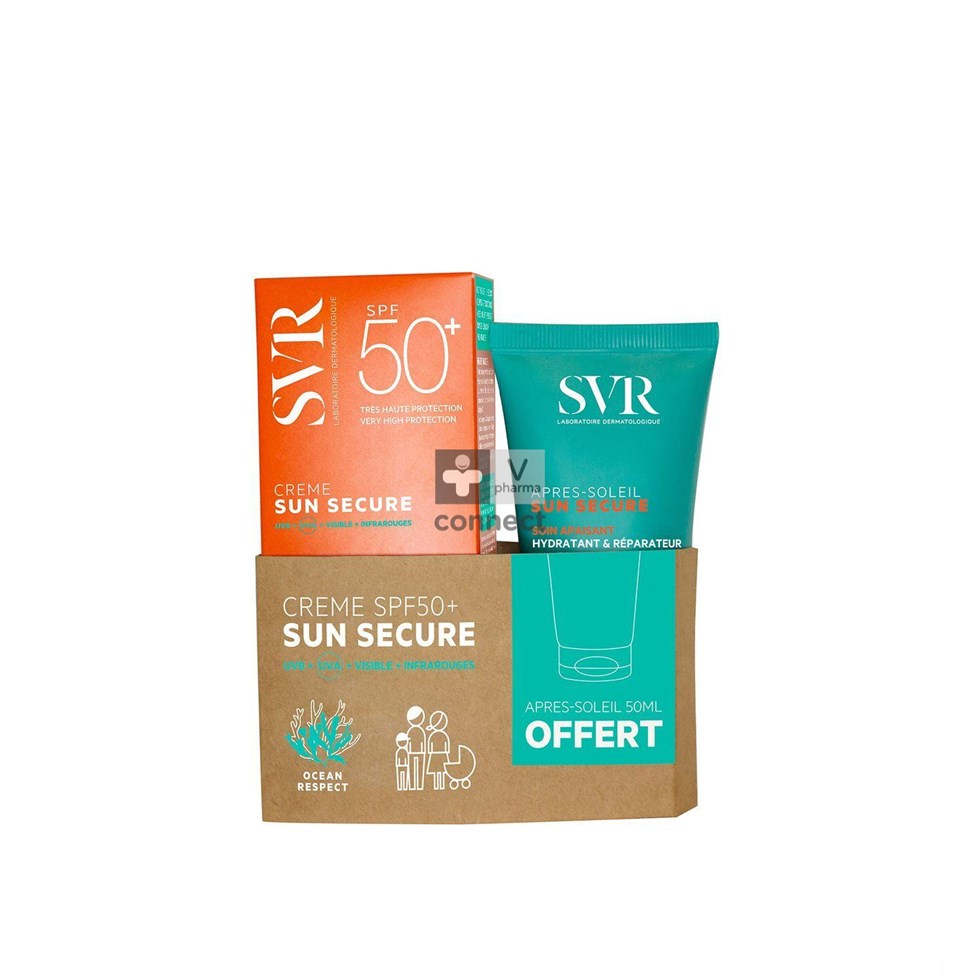 SVR Sun Secure Crème Ip50+ + Aorès-Soleil 50Ml Gratuit