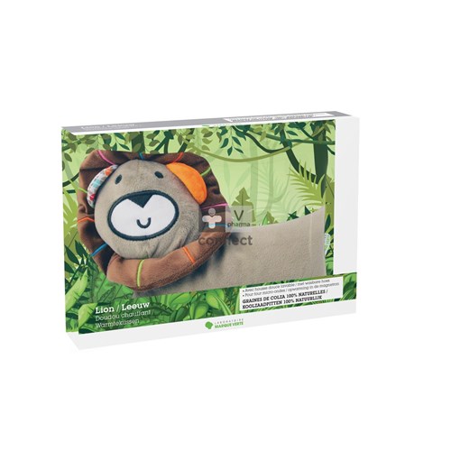 Marque Verte Bouillotte Doudou Chauffant Lion 26 x 22 cm