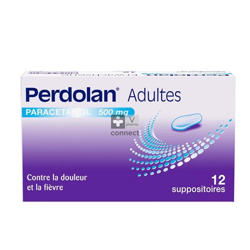 Perdolan Supp Ad 12x500mg