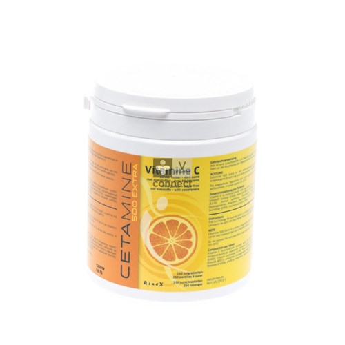 Cetamine Extra 500 mg 250 Comprimés Sans Sucre