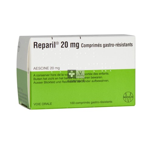 Reparil 20 mg 100 Comprimés Gastrorésistants