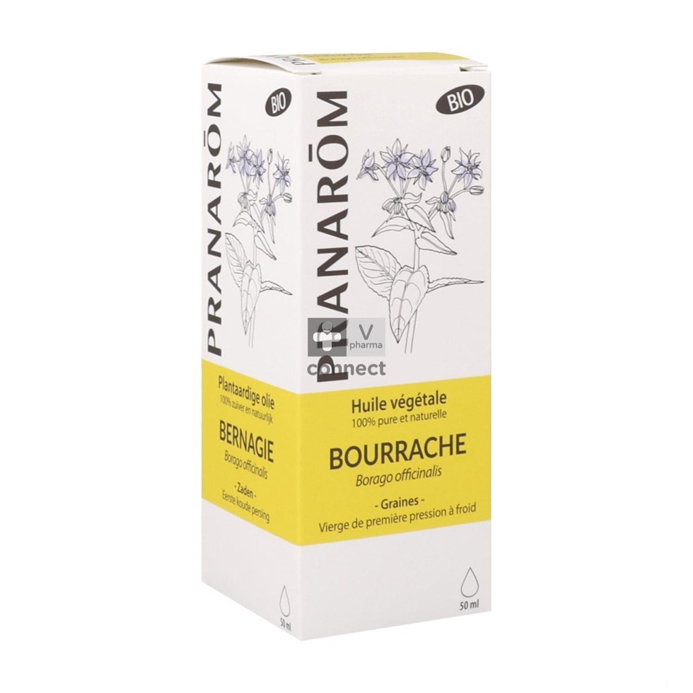 Pranarom Bourrache huile Vegetale Bio 50 ml