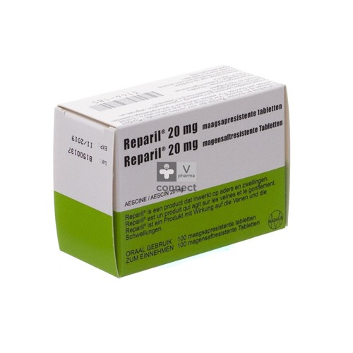 Reparil Impexeco 20mg Maagsapresist Comp 100 Pip