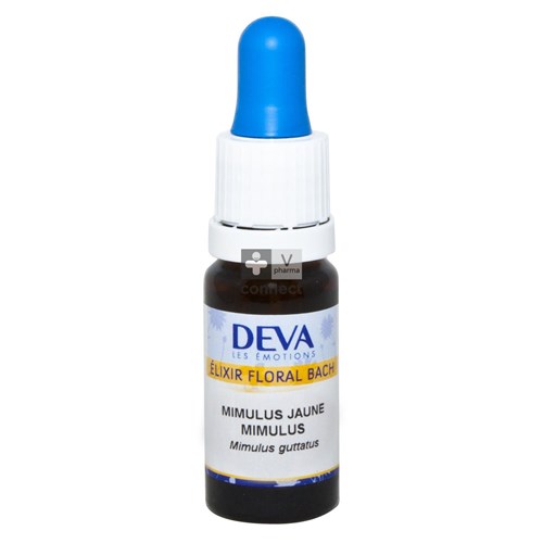 Deva Elixir Floral Bach Mimulus Jaune 10 ml