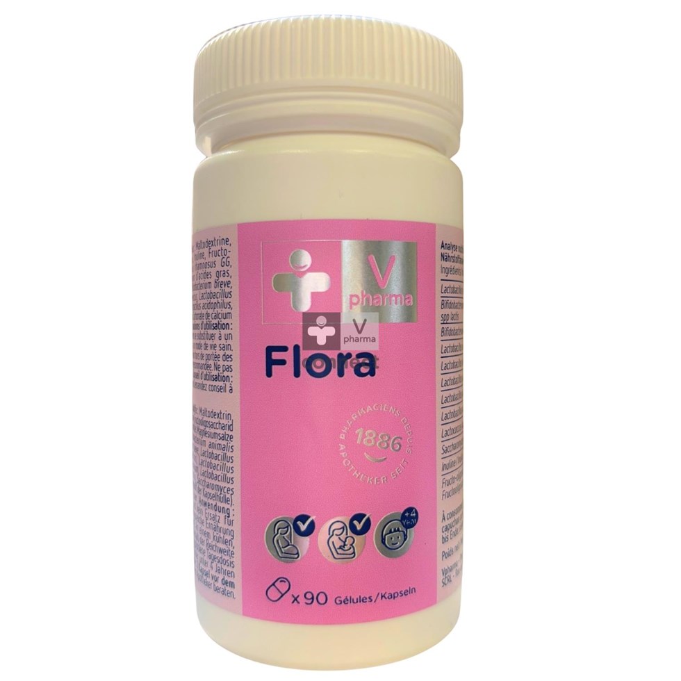 Vpharma Nutrition Flora 90 gélules