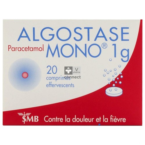 Algostase Mono 1 g 20 Comprimés Effervescents