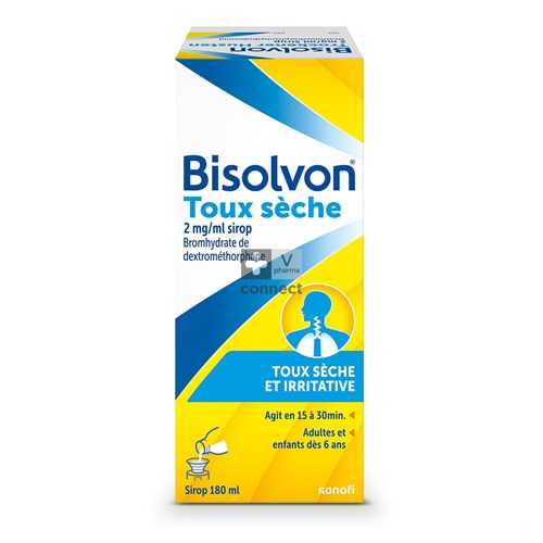 Bisolvon Sirop Toux Seche 18 ml 2Mg/Ml sans Sucre