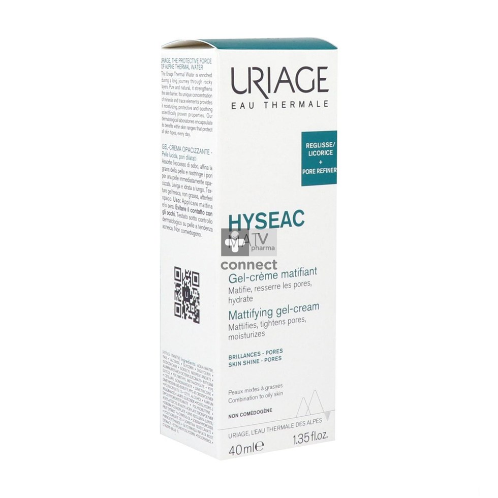 Uriage Hyseac Gel-crème matifiante 40Ml
