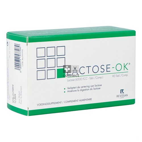 Lactose-Ok 90 Comprimés Nf.