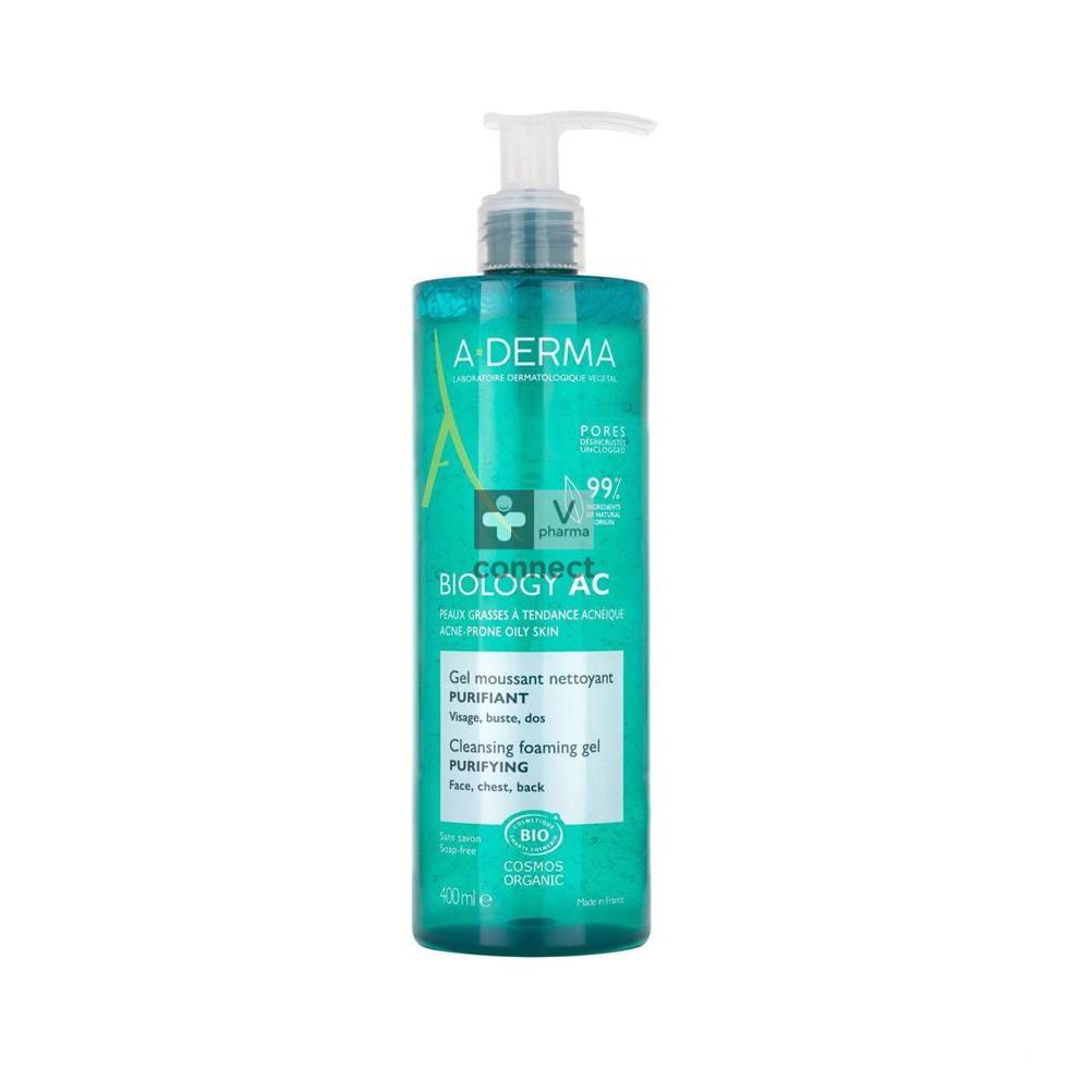 Aderma Biology Ac Gel Moussant Nettoyant 400 ml