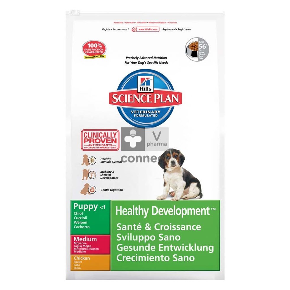 Hills Sc.plan Canine Pup.h.devel.med Chick 12kg