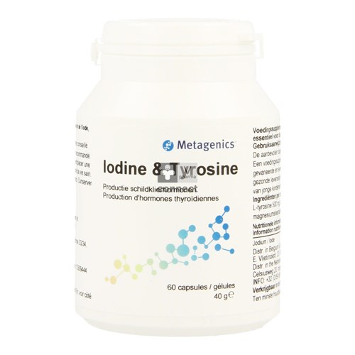 Iodine & Tyrosine Caps 60 87 Metagenics