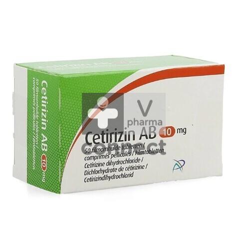 Cetirizin Ab 10 mg  50 comprimés pelliculés