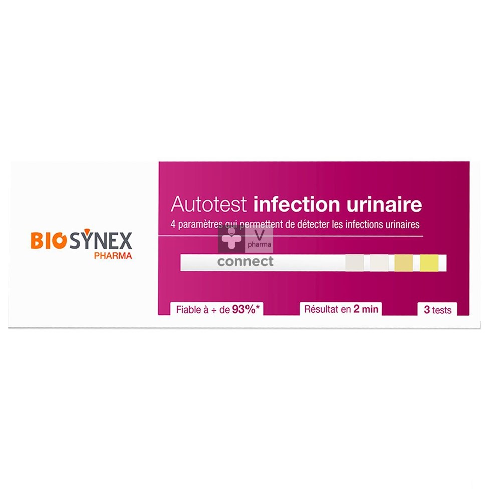 Biosynex Test Infection Urinaire 3 pièces