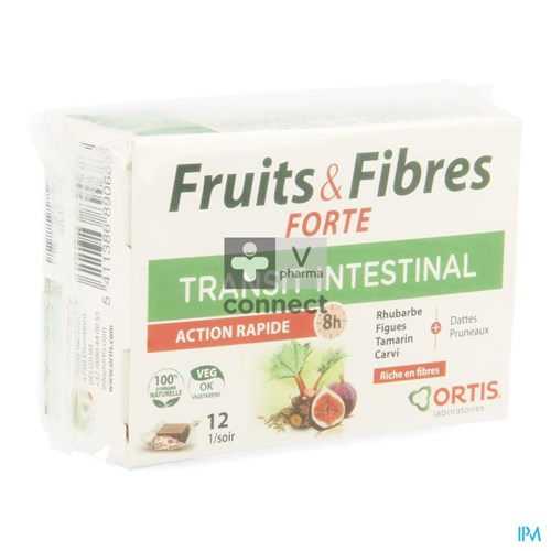 Ortis Fruits & Fibres Transit Forte 12 Cubes
