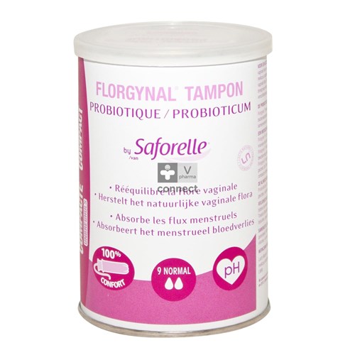 Florgynal Tampon Probiotique Compact Normal 9