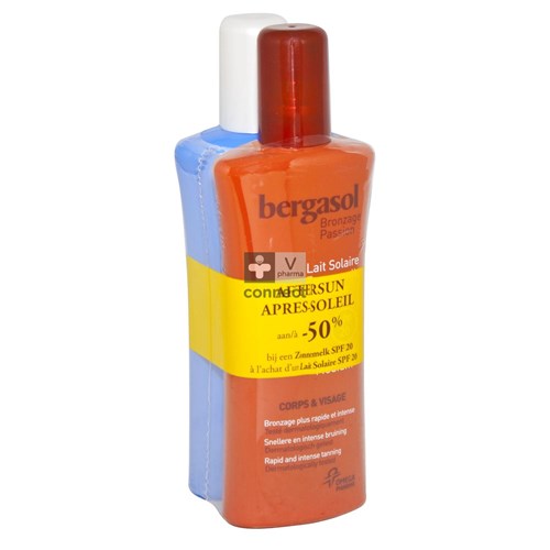 Bergasol Lait Solaire SPF20 + Spray Après Soleil Promo -50 %