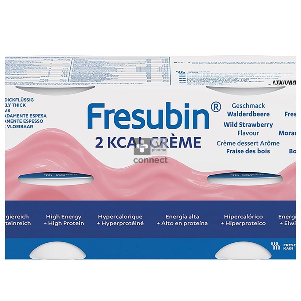 Fresubin 2 Kcal Crème 125g Fraise Des Bois/bosaardbei