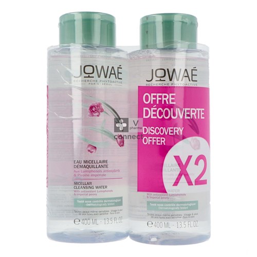 Jowae Eau Micellaire Démaquillante 2 x 400 ml Prix Promo