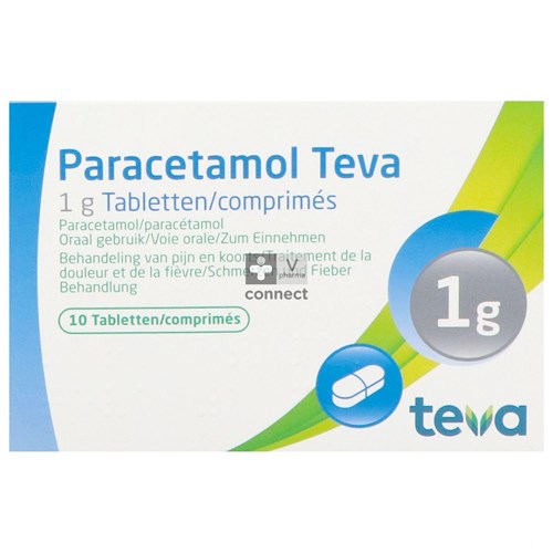 Paracetamol Teva 1 G 10 Comprimés