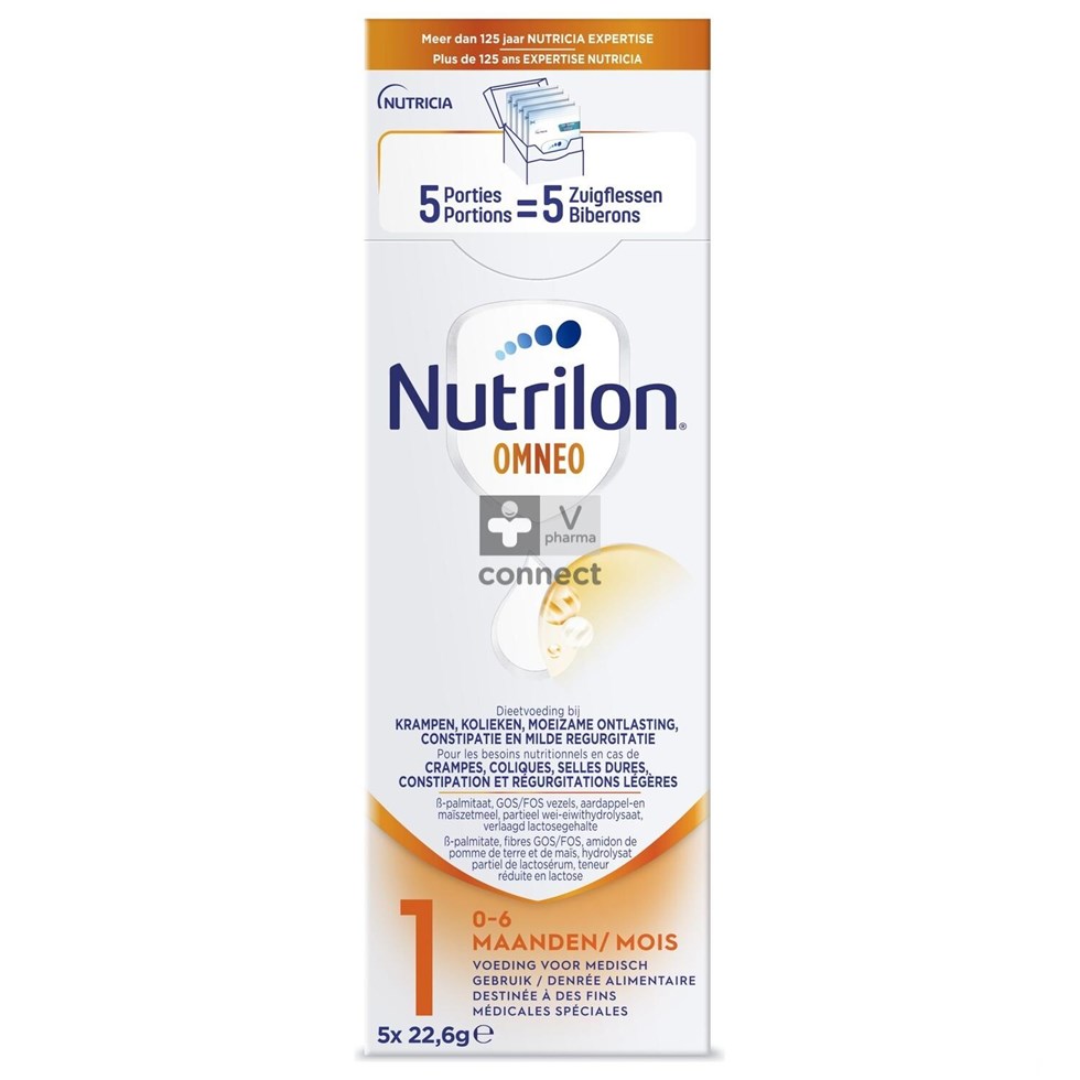 Nutricia Nutrilon Omneo 1 Lait Nourrissons Poudre 5 x 23 g