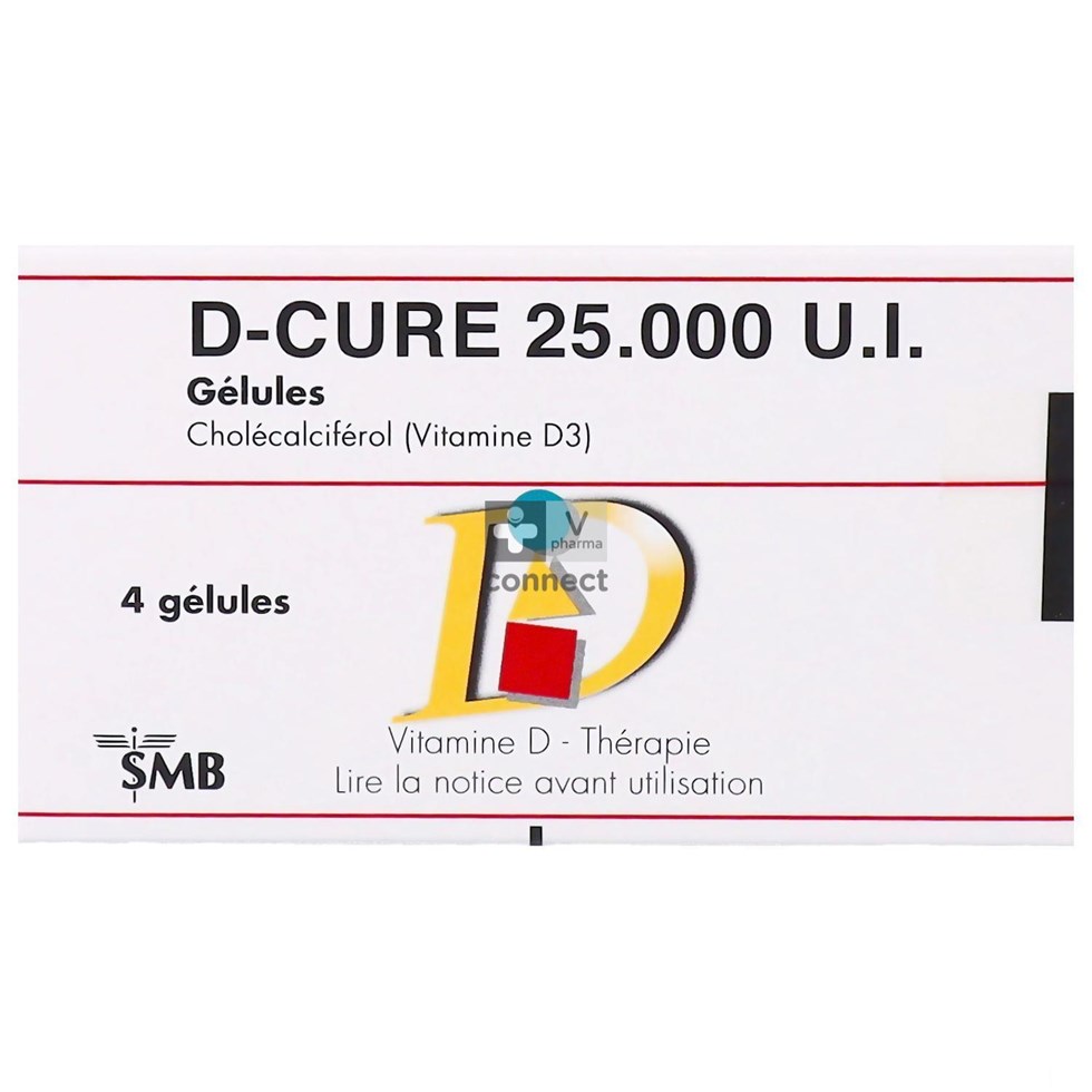D-cure 25 000 I.E. - 4 Gelulen